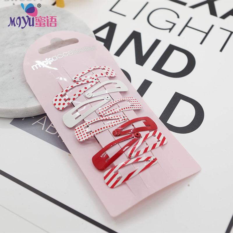 New Mini Printed Children BB Clip Cute Small Hairpins Girls Kids Hair Clips Pins Accessories Barrettes Headdress Hairclip