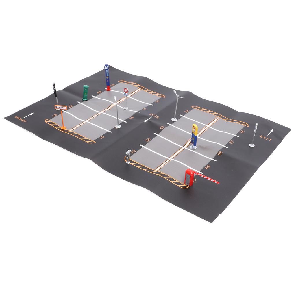 Miniature Traffic Road Model Toy Lifelike Educational Interactive Decorative Miniature Traffic Road