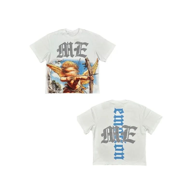 

Hip Pop Y2K Vintage Graphic Tshirt High Street Rock Printed Cotton Tops Casual T Shirt Daily Fashion Loose Tshirt Unisex S
