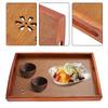 Solid Wood Tea Serving Tray Handcrafted Finish Cherry Blossom Tray  Food Serving