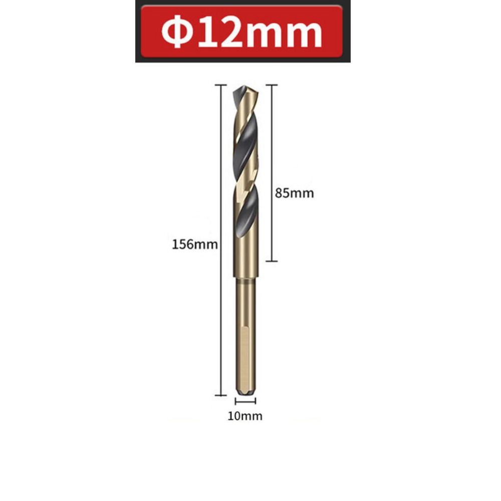 Portable 12mm-20mm Twist Drill Spiral Round Shank Cobalt Drill Bit Durable HSS Metal Drill Bits