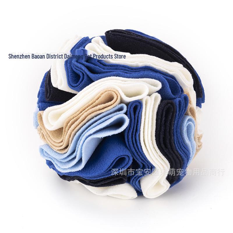 "Upgraded Dog Snuffle Ball - Interactive Pet Sniffing Toy for Snacks"