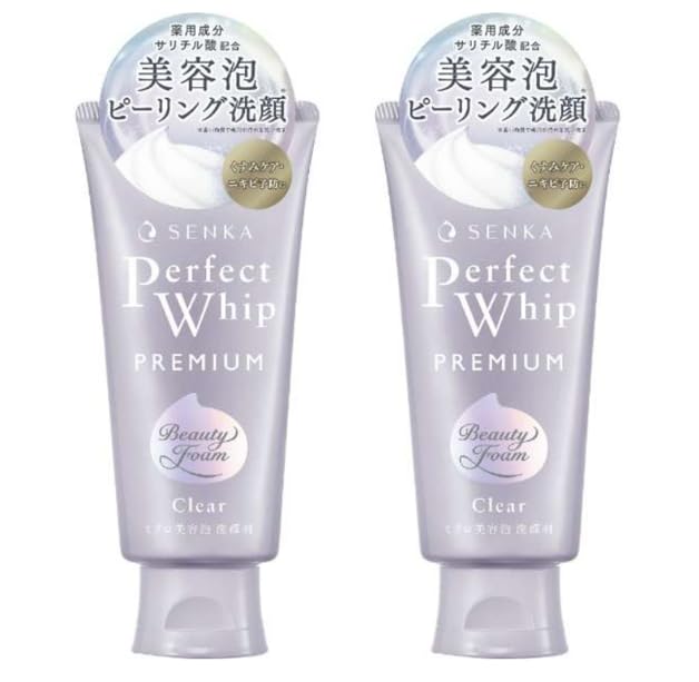

из Senka Premium Perfect Whip 120 г x 2 уменьшает, предотвращает и улучшает кожу [Набор 2] Прозрачный, упаковки. Отшелушивает, пилинг, тусклость, акне, чистота.