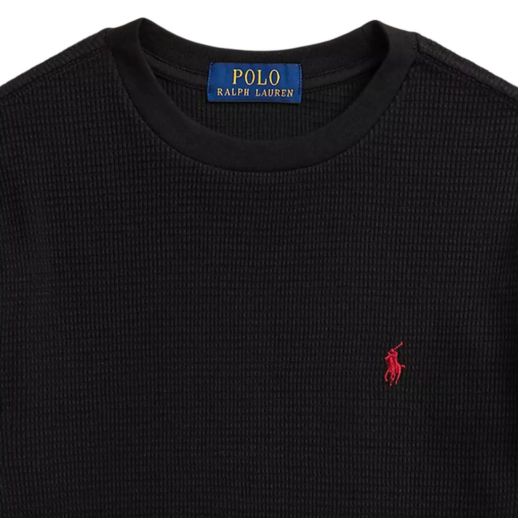 Polo Ralph Lauren Sweatshirt FW25 Cotton Waffle Long Sleeve Pullover Crew Neck Kids Kids Sweatshirts 323920629-014
