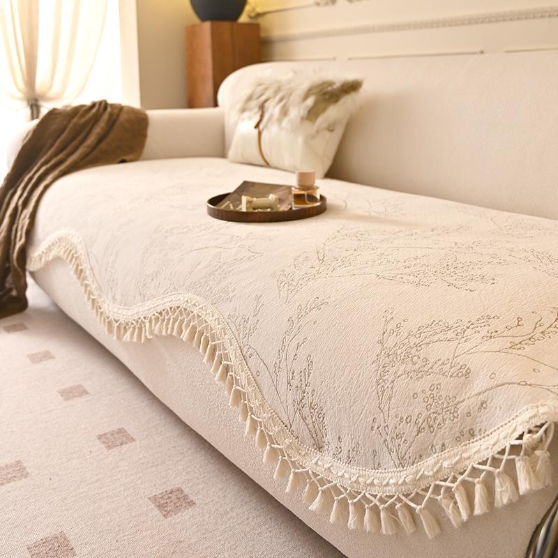 Irregular Light Luxury Straight Row Sofa Cushion, Universal In All Seasons, Non-slip Seat Cushion, Simple Modern Special-shaped Sofa Cover Cloth Towel