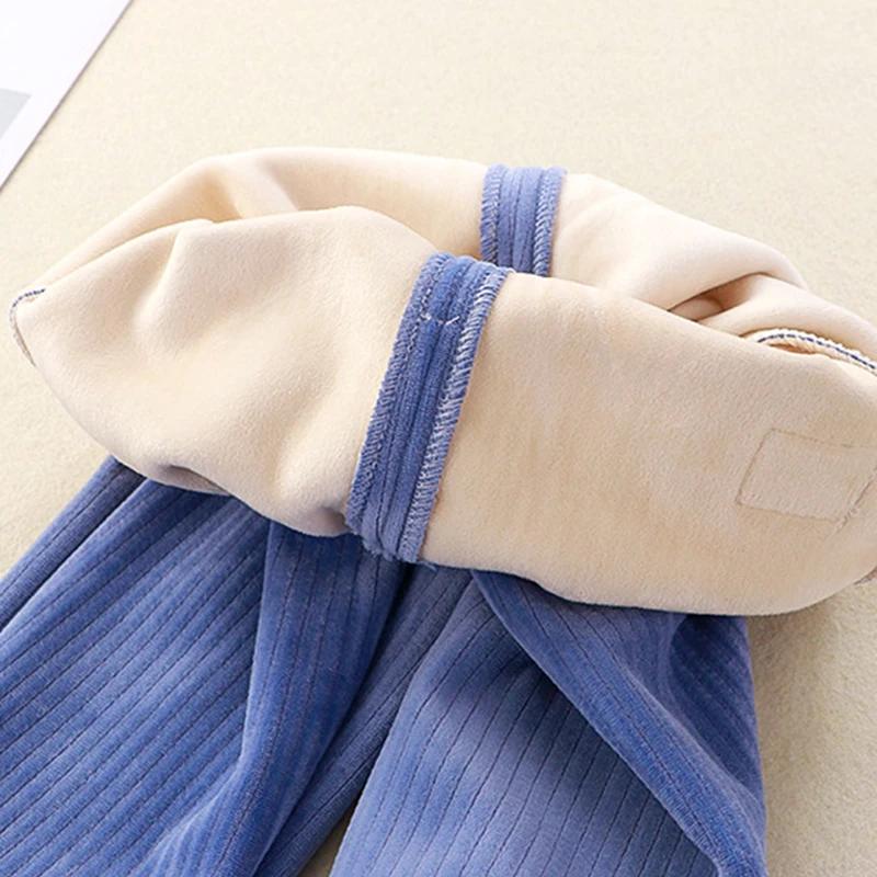 Kinderhosen Winter Baby Sweatpants Verdicken Cord Jungen Freizeithosen Mädchen Warme Sporthosen Kleinkinder Locker Lange Hosen 1-8 Jahre