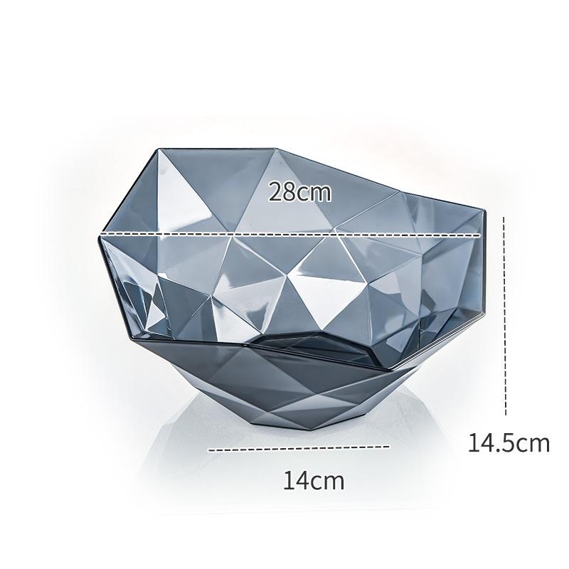 Zuhause Wohnzimmer Kreative Obstschale, Hochwertige Modische Und Transparente Aufbewahrungs-Obstschale, Geometrische Süßigkeiten-Nussschale