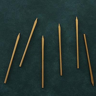 2 Pz Materiale Ottone Ago per Lavorazione a Maglia di Corda in Pelle Artigianale Fai da Te Lavoro Manuale Modellazione Creativa Corda Decorativa in Pelle Strumento Ausiliario per Lavorazione a Maglia