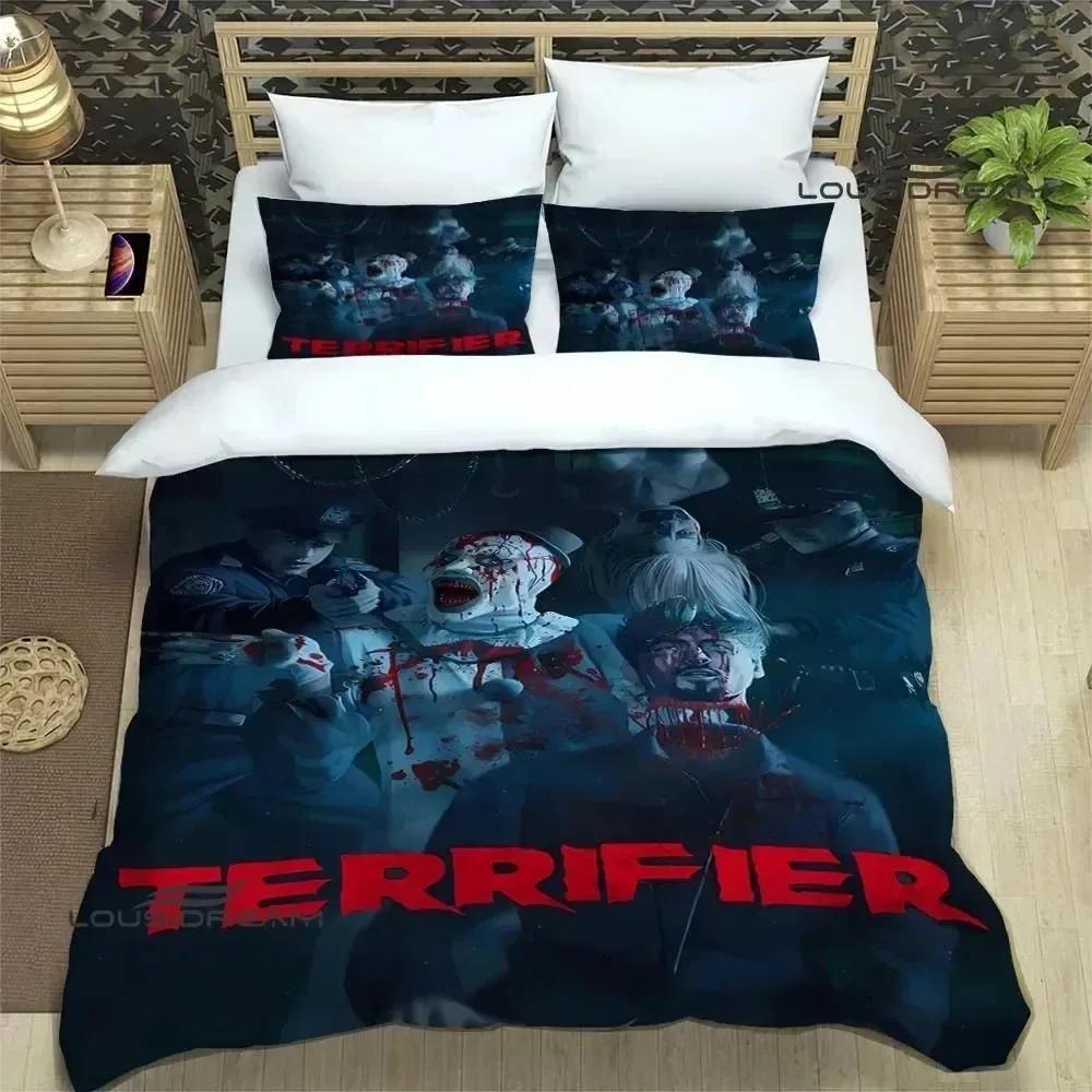 Terrifier horror 3D NEW Duvet Cover Pillowcase Bedding Set Adult Boy Girl Bedroom Decoration Children Single Double Large