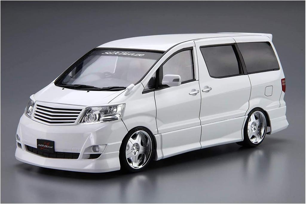 Aoshima Bunka Kyozai The Tuned Car 7 Silk Blaze Alphard Kunststoffmodell (AOSHIMA) Nein. 1/24 MNH/ANH10/15W '05 (Toyota)