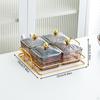 Compartmentalized Serving Tray with Removable Bowls and Lid for Snacks Fruits