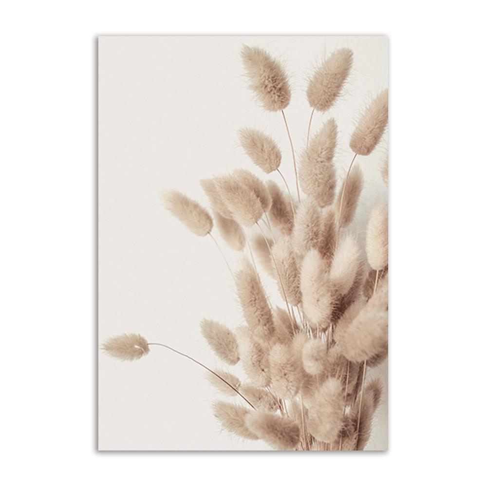 Nature Scenery Poster Canvas Painting Prints Reed Beach Pine Bird Magnolia Flower Nordic Wall Art Decoration Home Wall Art Decor