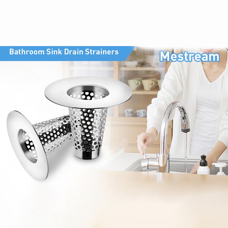 

Stainless Steel Floor Drain Filter Mesh Kitchen Sink Anti-Clog Filter Bathroom Hair Catcher Net Strainer