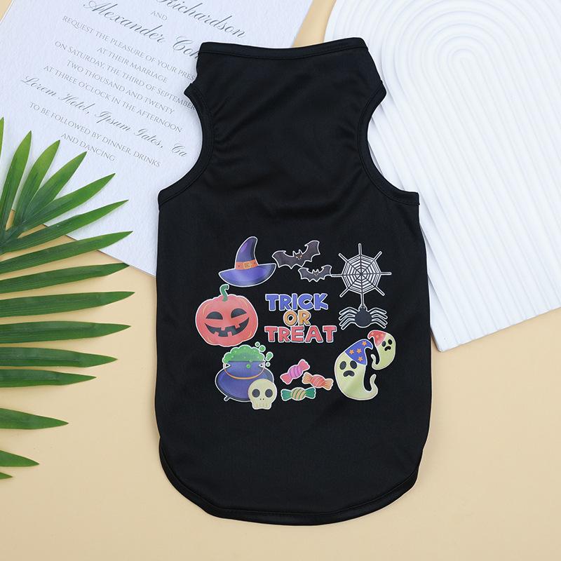 

Halloween Limited Edition Backpack, Bat Skull Ghost Festival Teddy Bichon Clothes XS