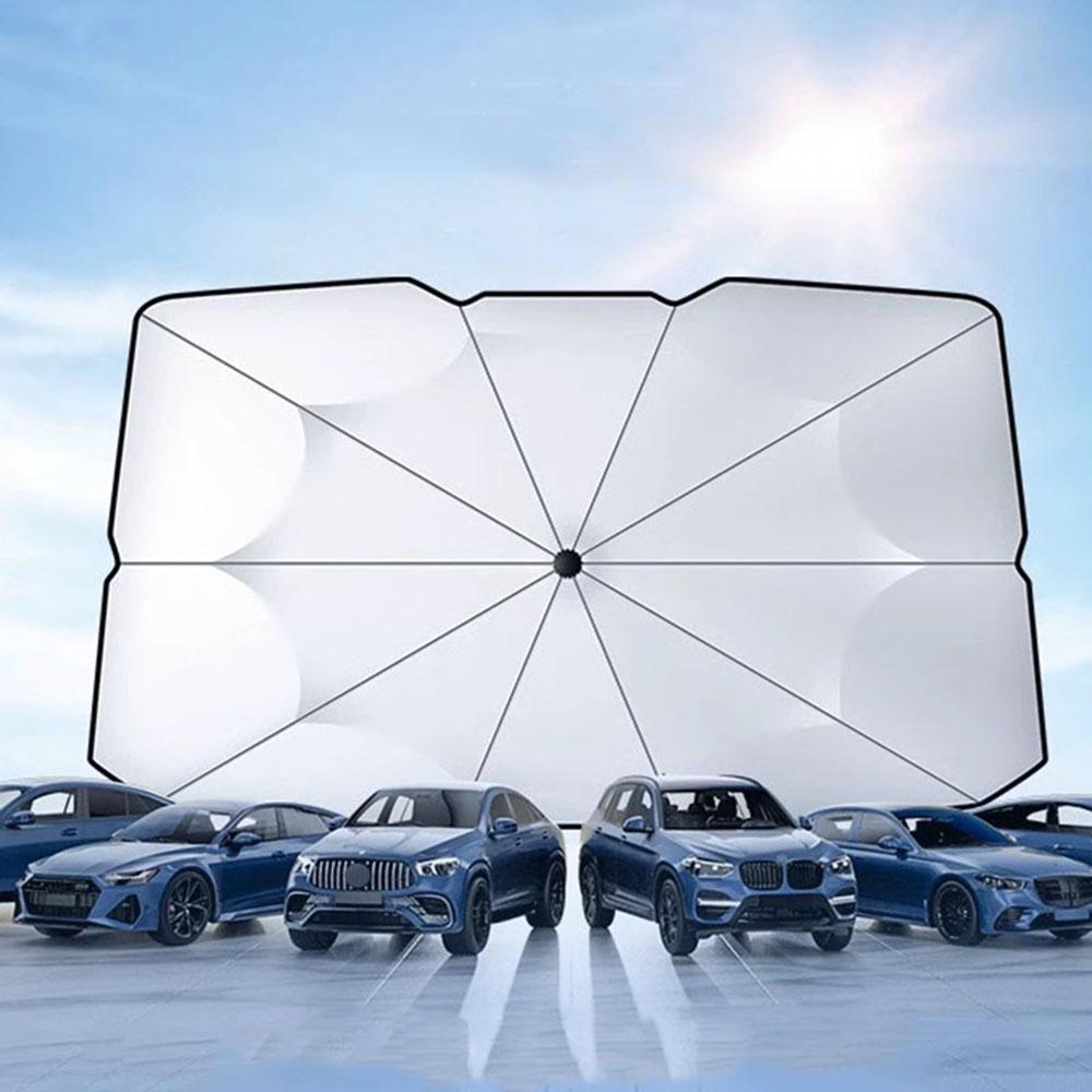 Car Umbrella Windshield Sunshade Foldable Sun Shade Front Window Cover for UV Block Heat Portable Protector ParasolWindshield Sunshades 1