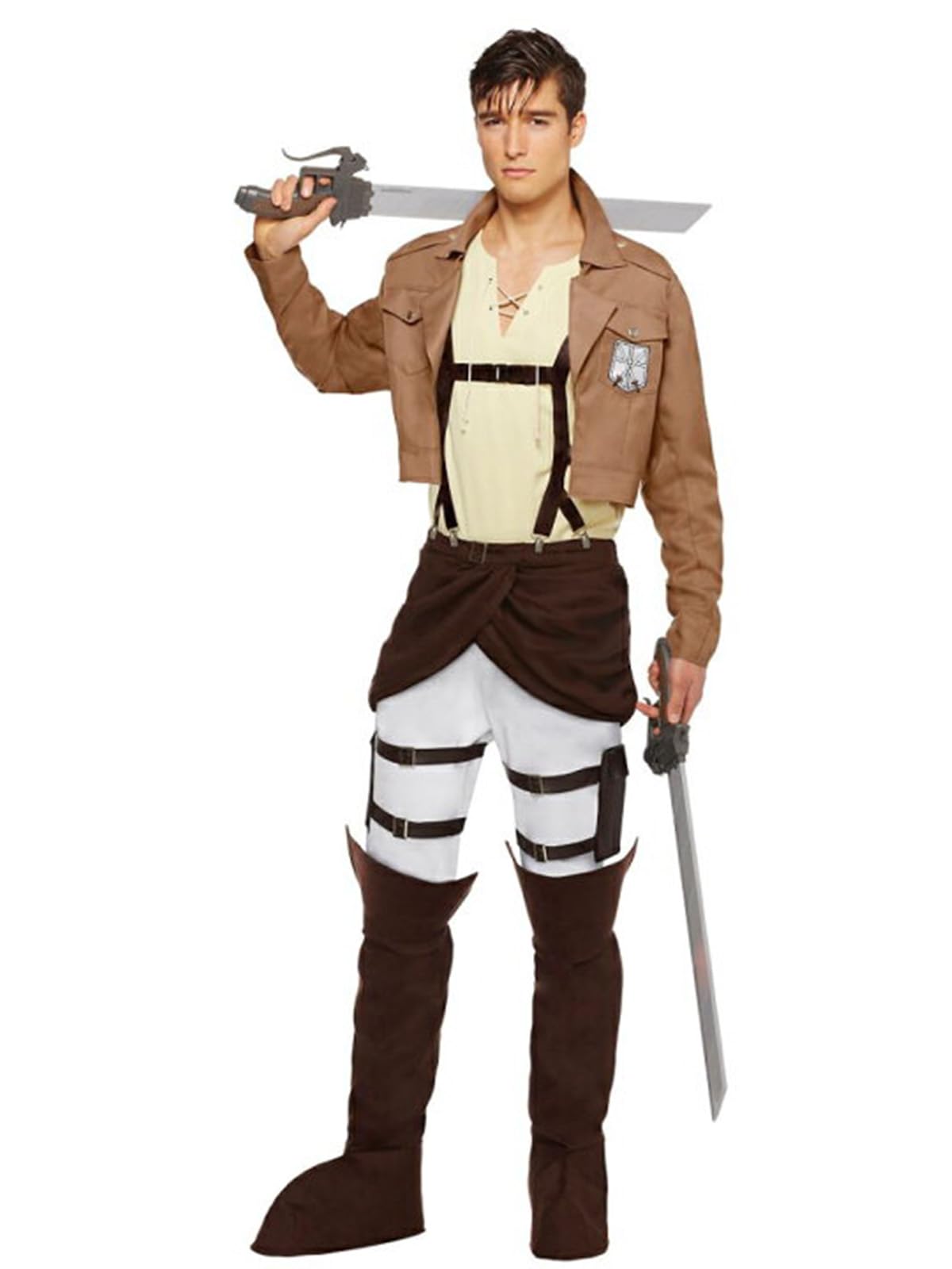 

Косплей-набор из 5 предметов LOOLOOBRO «Атака титанов» Эрен Йегер, кепка Разведкорпуса, Крылья Свободы, костюм на Хэллоуин, унисекс, размер M