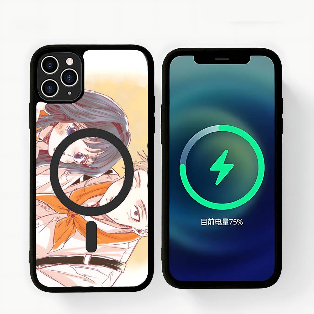 Anime Cute Kaoruko And Rintarou For Magsafe Magnetic Phone Case for iPhone 17 16 15 14 13 12 11 Plus Pro Max PC+TPU Cover