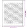 Cabinet Doors 2 Pcs Grid Design 59.5 X 69 Cm Solid Pine Wood