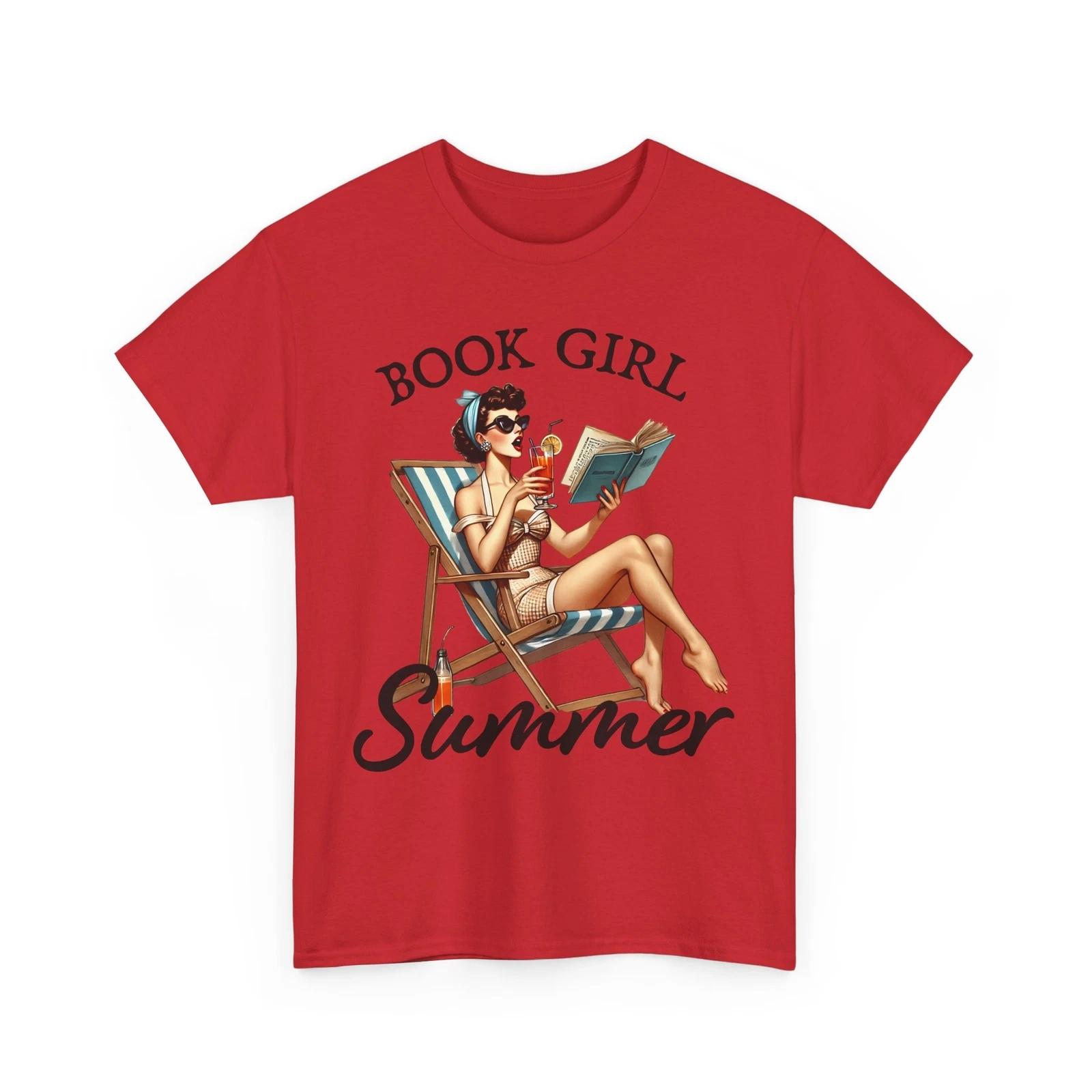 Book T-Shirt | Booktrovert T-Shirt | BOOK GIRL SUMMER Shirt 4XL