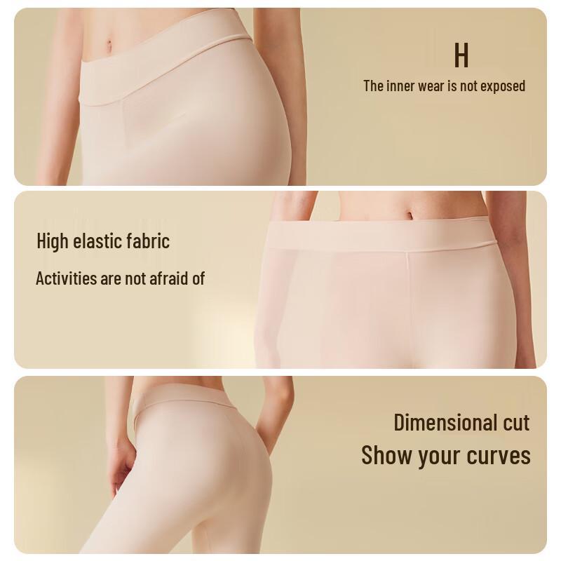 Langsha Women's Ultra-Thin Seamless Moisturizing Thermal Leggings