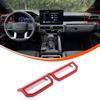 Red ABS Dashboard Side Air Vent Frame Trim For Toyota Tacoma 2024+