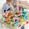 Wooden Building Blocks Set City Construction Stacker Stacking Preschool Learning Educational Toys Toddler Toys Boy Girl Gifts