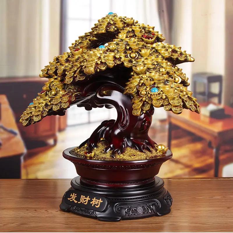 Feng Shui Fortune Tree Ornament Store Opening Money Tree Living Room Store Decorations