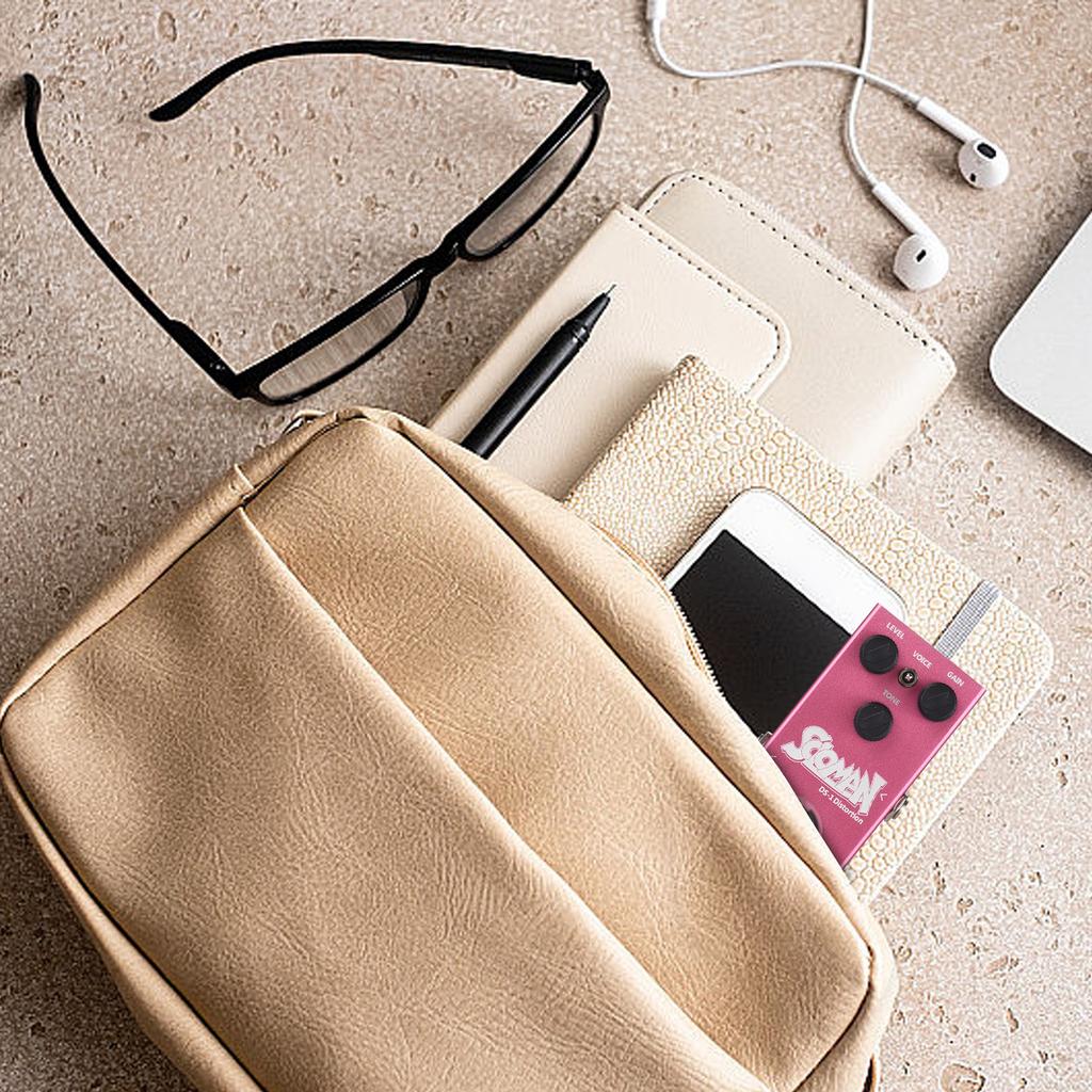 DK Soloman Distortion Pedal Electric Guitar Effects Pedal True Bypass Metal Shell DC 9V 6.35mm Input Output Interface