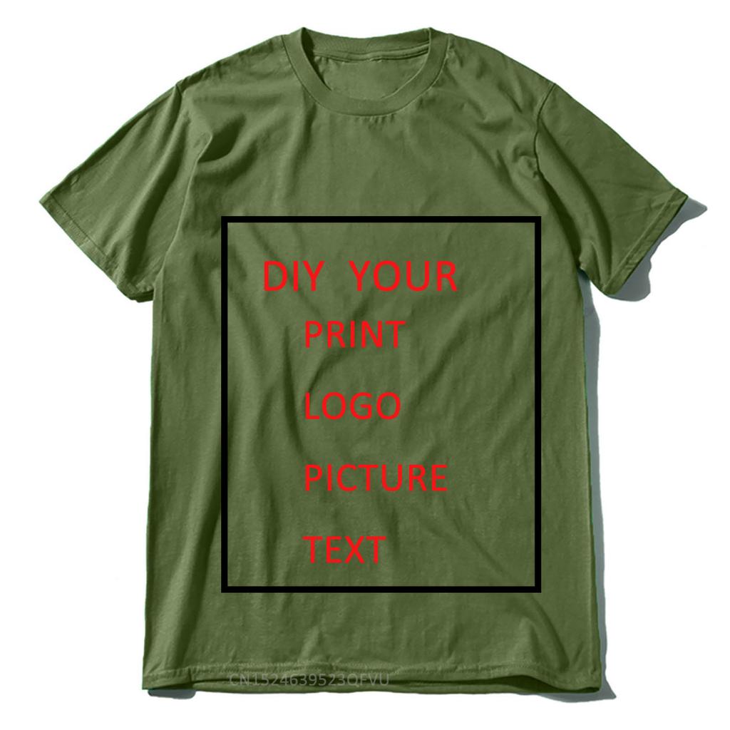 DIY CUSTOM YOUR PRINT LOGO PICTURE TEXT TSHIRTS WOMEN MEN UNISXE TSHIRT 100 COTTON OWN DESIGNS TOPS TSHIRT Gift