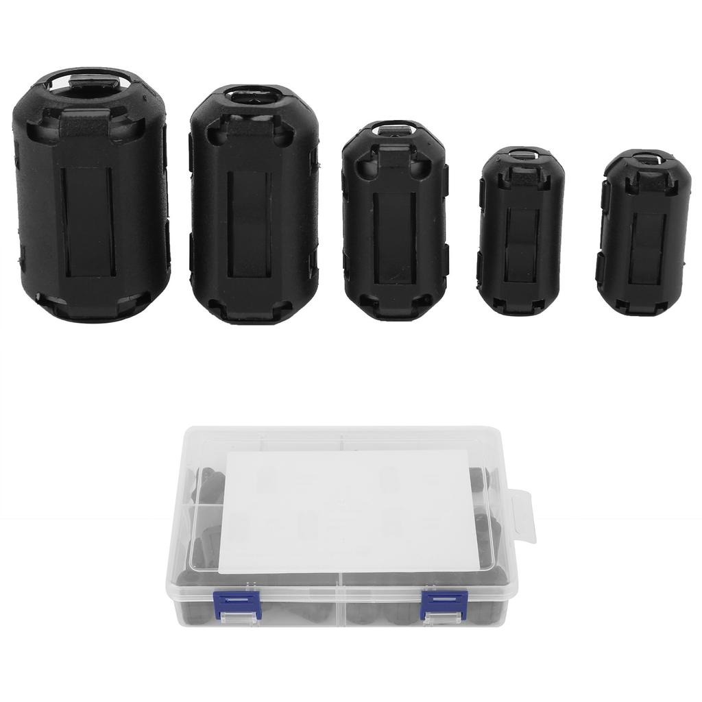 50pcs Noise Suppressor Filter Clip Type AntiInterference for Car RV Audio Cable Power Cord