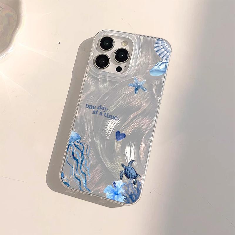 Blue Ocean Beach Phone Case For Samsung Galaxy S26 S25 Ultra S24 FE A56 A55 A15 A53 A36 A16 S22 S23 Plus Aesthetic Trendy Cover