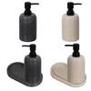 1PC Resin Hand Soap Dispenser Soap Holder With Sandstone Finish 400ml Bathroom Kitchen Essential Waterproof