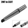 2MT To 33JT Drill Chuck Mandrel MT2 JT33 for Morse Taper Shank Spindle Bore CNC Metalworking Industrial Workholding Tool