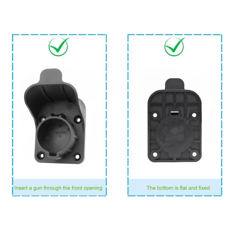 Electric Vehicle Charging Cable Hangers EV Charging Wall Mount Holder for J1772 Charging Cable Organizers Enduring