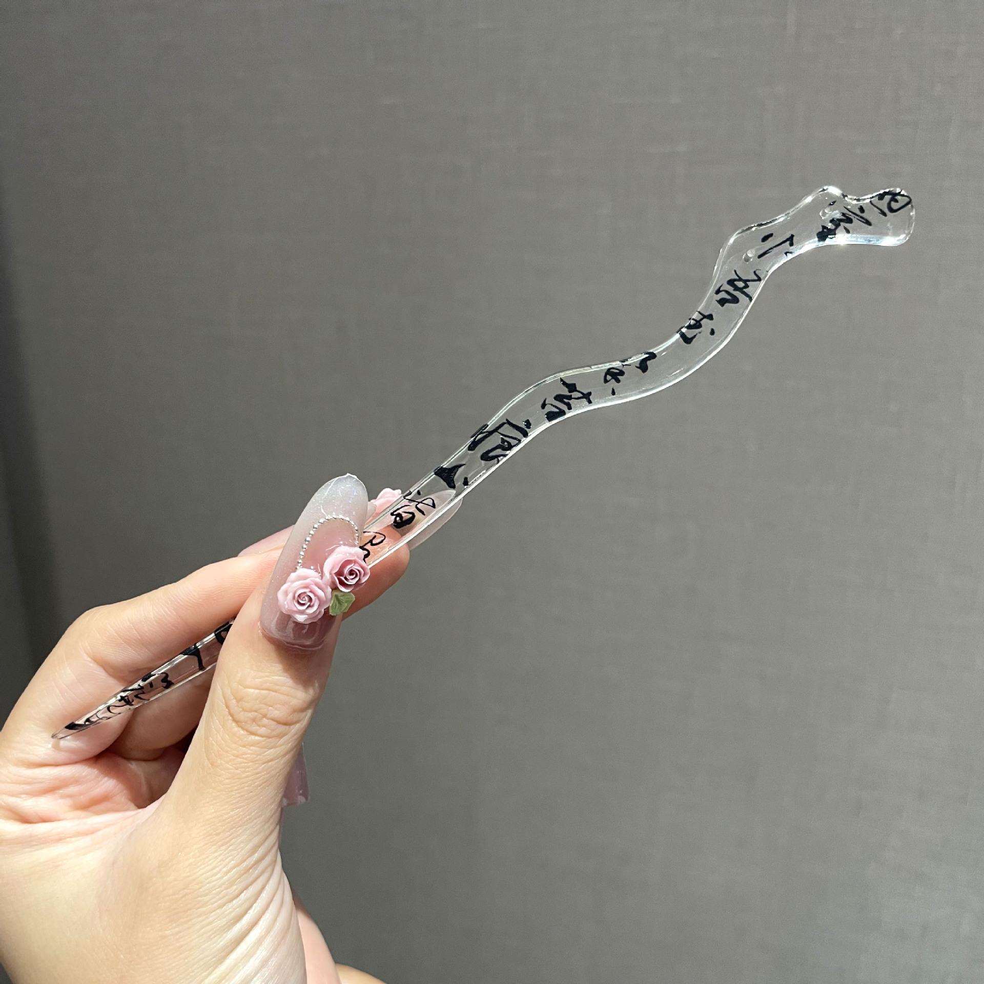 

Новые палочки для волос в китайском стиле, живопись тушью, винтажные палочки для волос, женская заколка для волос, шпилька, головной убор, ювелирные аксессуары