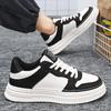 Leather Men Casual Shoes Lightweight Mens Running Shoes Platform White Sneakers Outdoor Breathable Sport Shoes Tennis Shoes