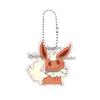 Creative Anime Eevee Leafeon Glaceon Umbreon Jolteon Anime Double-sided Printing Acrylic Keychain Key Ring Jewelry  Accessories
