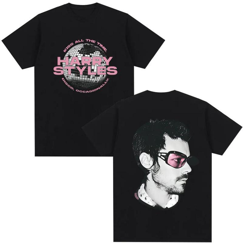 Fashion Women T-Shirt Kiss All The Time Disco Occasionally T-shirt Fan S чёрный