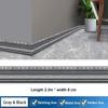 2.3m * 8cm New XPE Foam 3D Skirting Line Waterproof Self-adhesive Tiles Border Paper Thicken Home Decor Wall Stickers