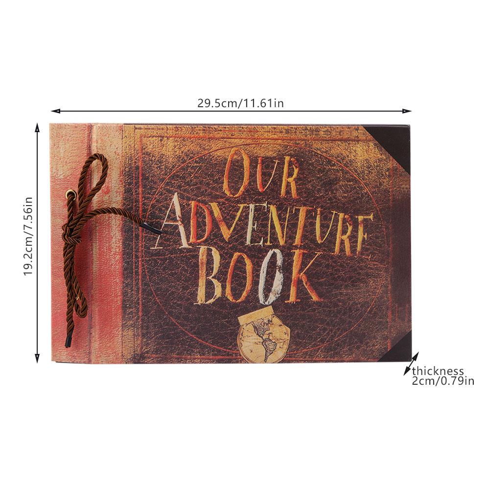 Vintage Style DIY Tied Rope Album Unique Beautiful Memories Wedding Book Scrapbook 40 Pages