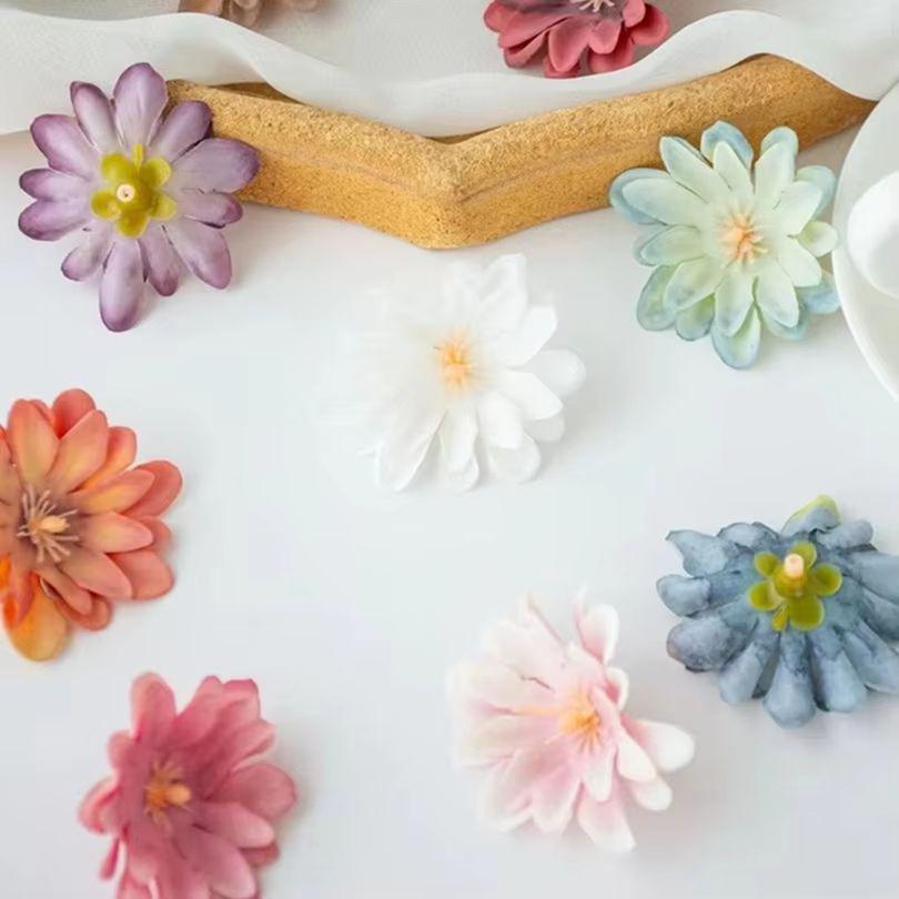 Silk Artificial Flower Chrysanthemum Blossoms Wedding Garden Bridal Bouquet Wreaths Home Vase Table Decor Diy Scrapbook Gift Box