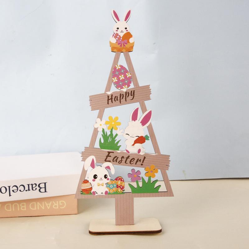 

Новый Пасхальный Мини-Орнамент из Дерева: Кролик и Яйцо для Праздничного Декора