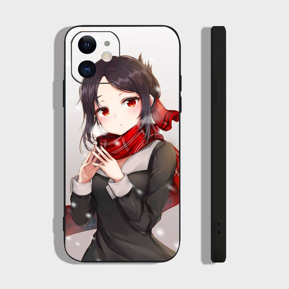 Shinomiya Kaguya Anime Kaguya-sama Love Is War Phone Case For IPhone 17 Air 16 15 14 13 Pro Max 11 12 Black Silicone Cover