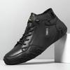 Popular Spring and Autumn Men's Casual Shoes Short Boots Outdoor Casual Men's Boots Trend Top Leather Large Size Men's Shoes