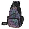 Vielseitiger Mini-Rucksack mit Diamantgittermuster: Multifunktionale Schulter-, Crossbody-, Hüft- und Brusttasche für High-School-Schülerinnen und Frauen.