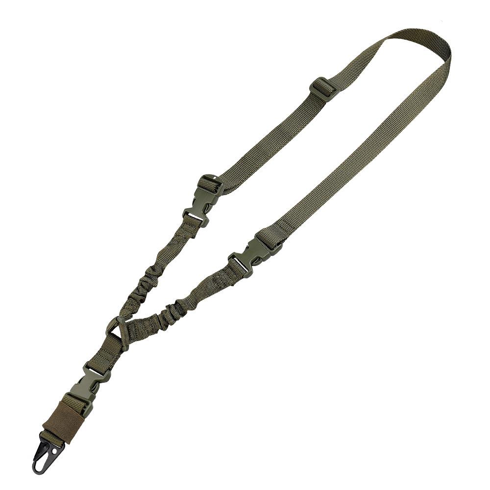 Tactical Gun Single Point Sling Adjustable Bungee Rifle Shoulder strap length for Airsoft Hunting Accessories Strap M4