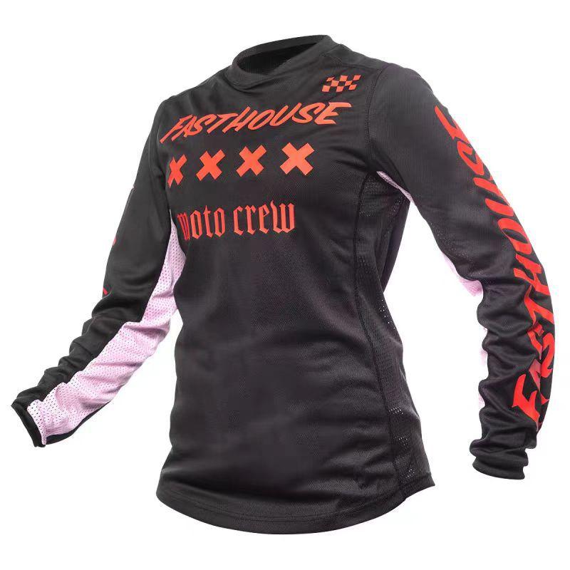 Teens Children's Downhill Suit Mountain Bike Riding Suit Moisture Wicking Off-Road Motorcycle Racing Suit Streetcar Top