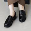 HIMIKO/Himiko/[WEB Exclusive] Truck Sole Coin Loafers/640007 Black Enamel 245