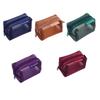Retro Styles Nylon Keychain Wallet Compact Pencil Case For School Office Travel Necessities
