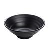 A5 Melamine Black 7-inch Noodle & Ramen Bowl (10-Pack)